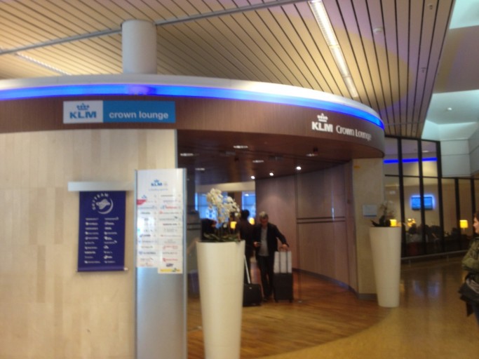 KLM Crown Lounge ingang