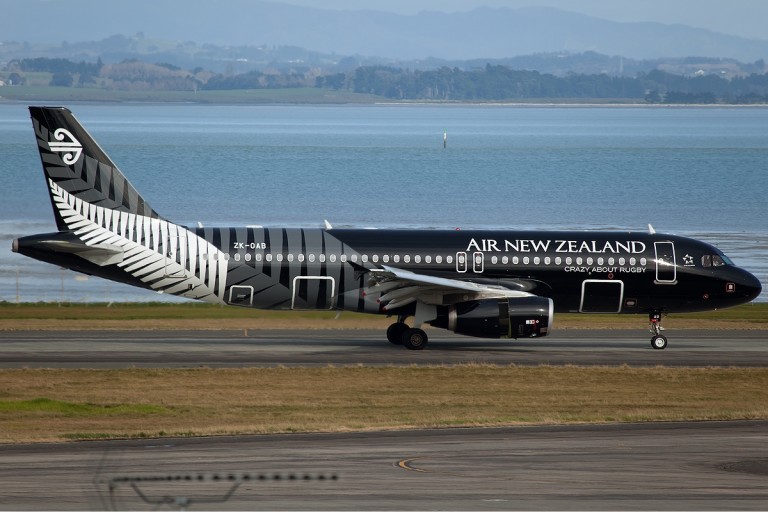 De schitterende "livery" van Air New Zealand