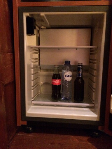 De trieste minibar...