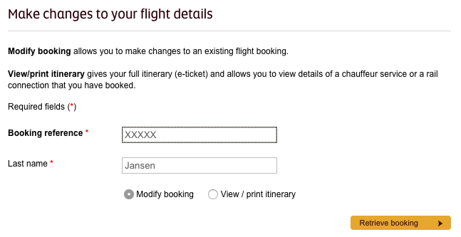 Etihad Manage My Booking