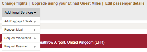 Etihad Guest Awards Boeken - Select Seats