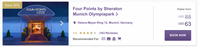 SPG Hot Escapes Week 7 - Four Points Munich Olympiapark