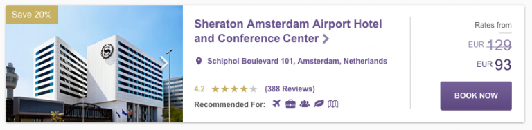 SPG Hot Escapes Week 8 - Sheraton AMS Airport