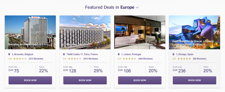 SPG Hot Escapes Week 10 - Featured Hotels In Europe