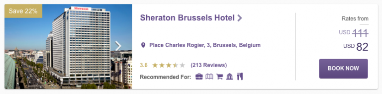 SPG Hot Escapes Week 10 - Sheraton Brussels