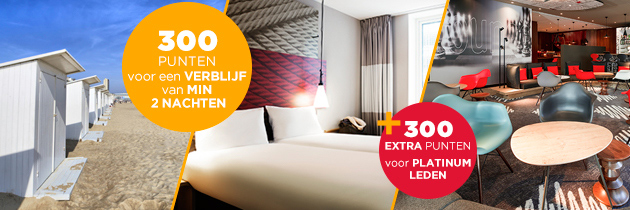 600 Accor Le Club punten bij Ibis Benelux