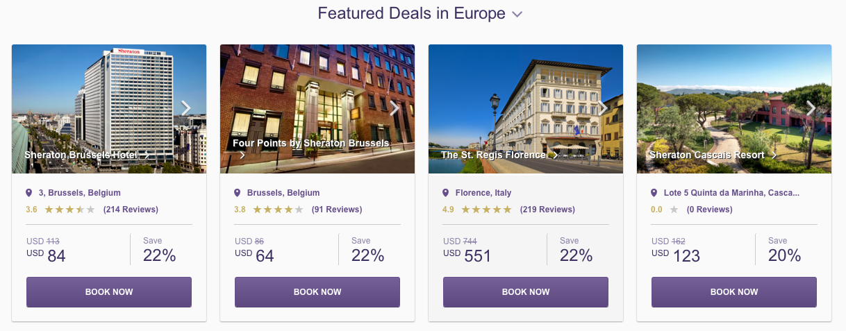 SPG Hot Escapes week 18 - featured Europe