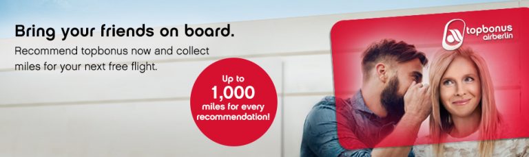 Bonus Miles bij Air Berlin Topbonus