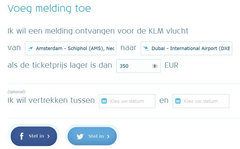 KLM NotifyMe