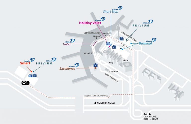 Parkeren op Schiphol