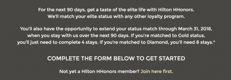 hilton status challenge