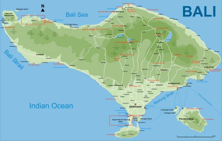 Bali map