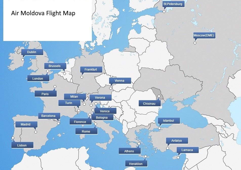 Routenetwerk Air Moldova