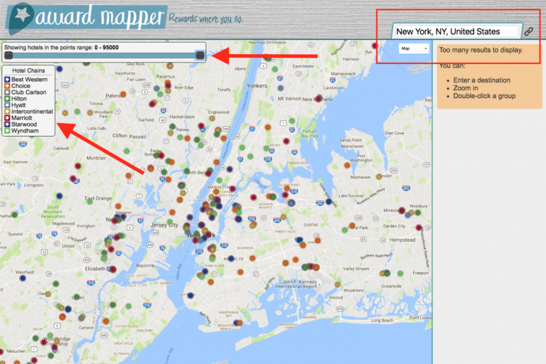 Awardmapper - New York 