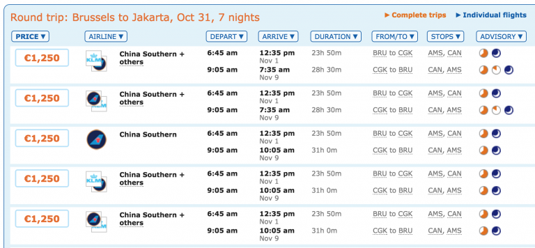 China Southern Business Class Deals