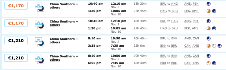 China Southern Business Class Deals