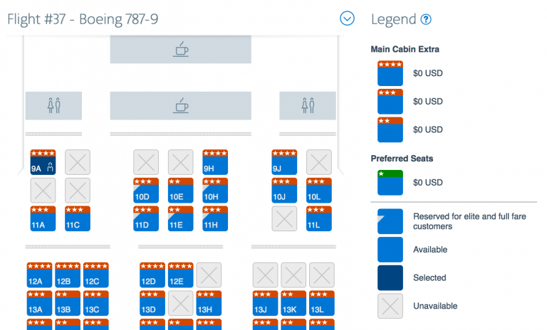 goedkope american airlines premium economy