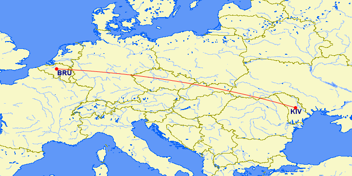 De nieuwe lijndienst tussen Brussel en Chisinau