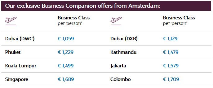 2-for-1 Qatar Business Class Sale