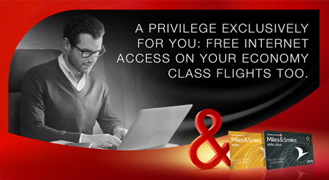 gratis internet bij Turkish Airlines