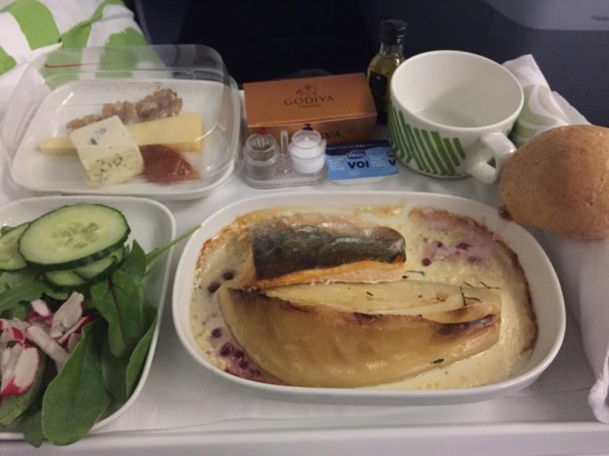 Finnair Business Class Diner