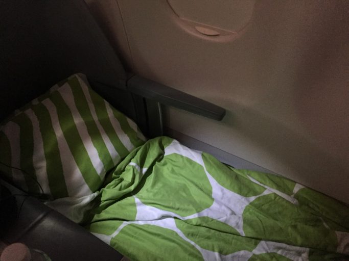 Finnair Business Class Bed