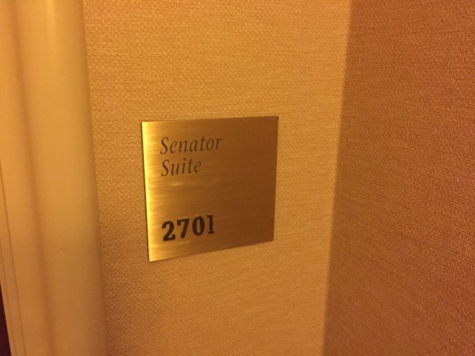 Daar zijn we dan, de Senator Suite!