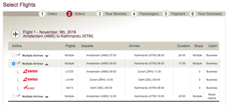 LifeMiles AMS-DEL