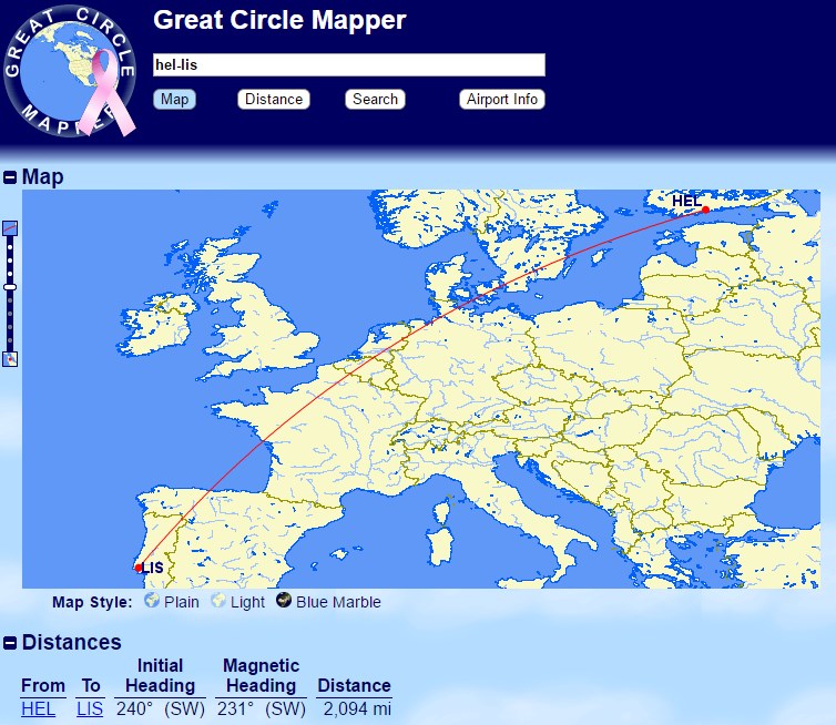 Great Circle Mapper