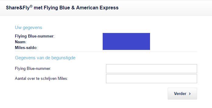 Share & Fly American Express Flying Blue