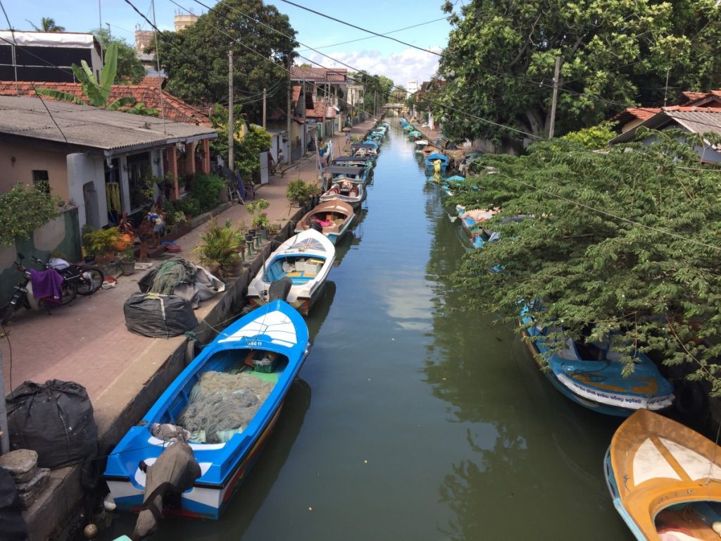 Vissersboten in Negombo - Sri Lanka