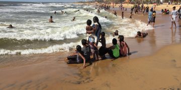 Beach fun at Negombo Beach - Sri Lanka