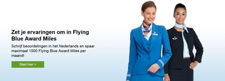 Flying Blue miles bij Tripadvisor