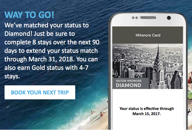 hilton diamond challenge