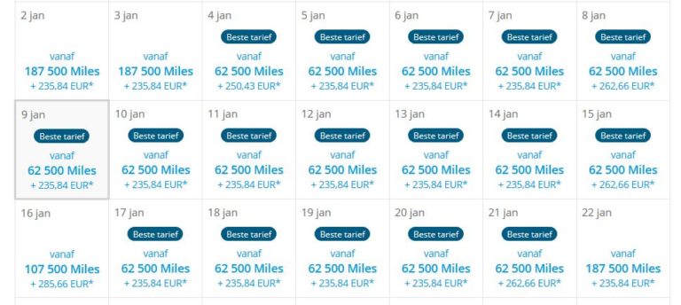 Flying Blue KLM upgrade award