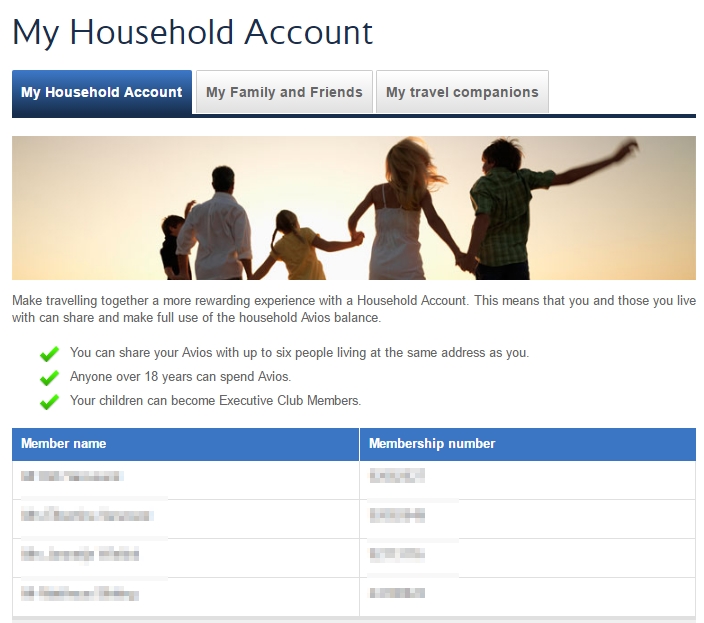 BA household accounts