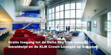 Gratis toegang tot KLM en Delta Sky Club Lounges met American Express