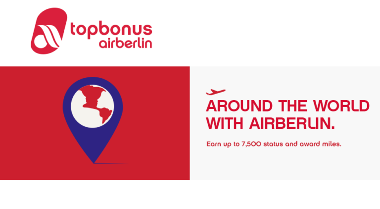 promo award bonusmiles bij Air Berlin