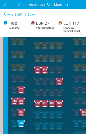 KLM economy