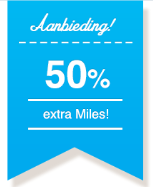 Flying Blue miles 50% korting