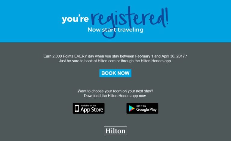 Hilton Bonus 2K Everyday 2017