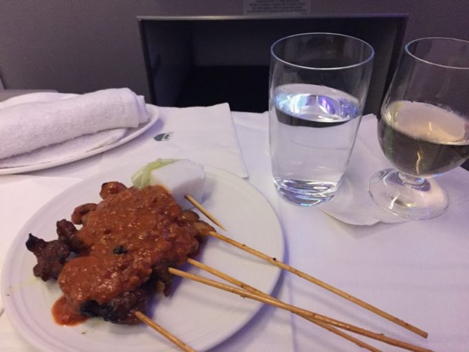 De bekende Satay van Malaysia Airlines