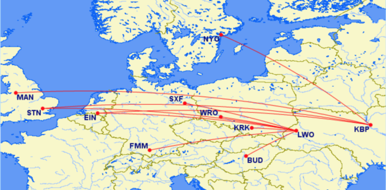 Ryanair, Eindhoven, Kiev, Lviv, Oekraïne