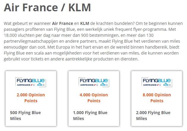 e-Rewards Flying Blue