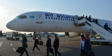 air astana, astana, almaty, kazachstan, review