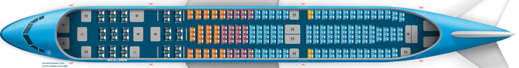 KLM A330 stoelindeling