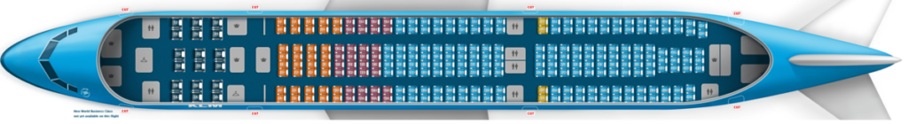 KLM A330 stoelindeling