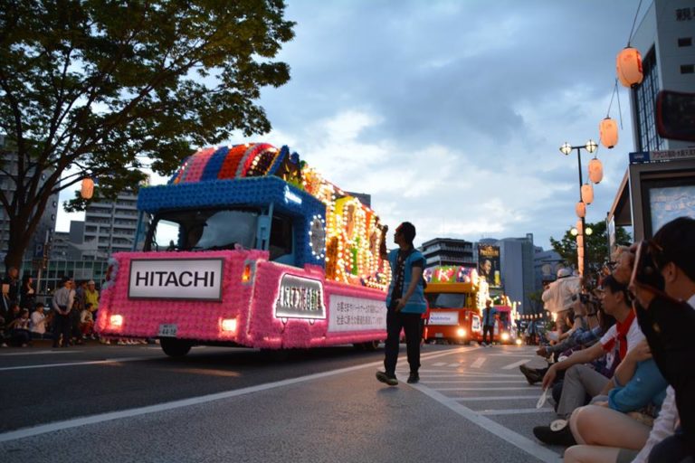 Japan, Fukuoka, Dontaku Festival