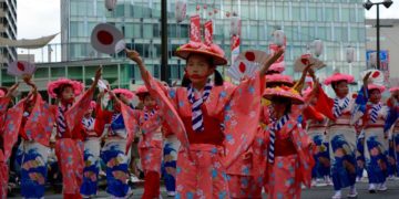 Japan, Fukuoka, Dontaku Festival