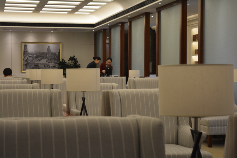 Japan Airlines, Air France, lounge, review, Shanghai, lounge 39